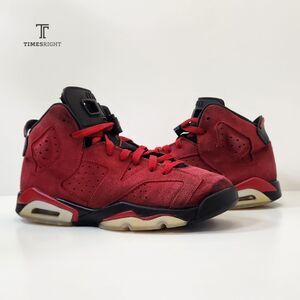 Size 7Y - Nike Air Jordan 6 Retro Toro Bravo (GS) 2023 | 384665-600 Suede *Good
